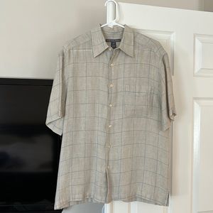 Mens linen button up